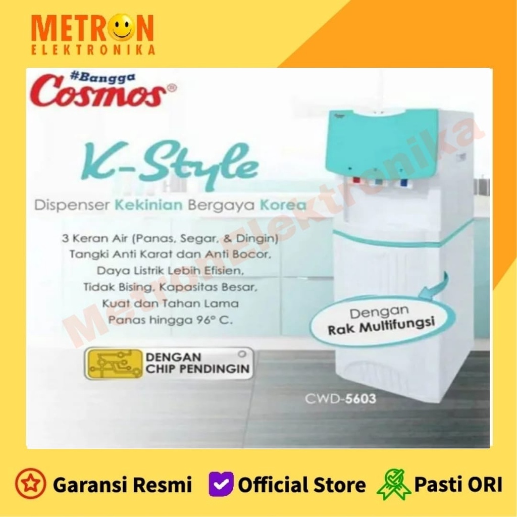 Cosmos CWD 5603 Dispenser Tinggi Panas dan Dingin CWD5603