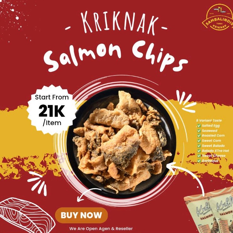 

Salmon Chips Kriknak - SambaLindis!!