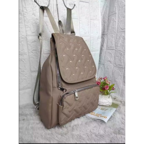 Ransel Sekolah Wanita Kdok  Tutup Kantong Full Bordir Uk38X25CM