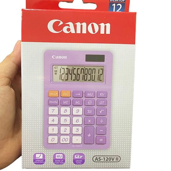 

44F❀ Kalkulator Canon AS-120V II 12 DIGIT Kalkulator Canon Warna-Warni kalkulator akuntansi kalkulator Dagang Harga Murah