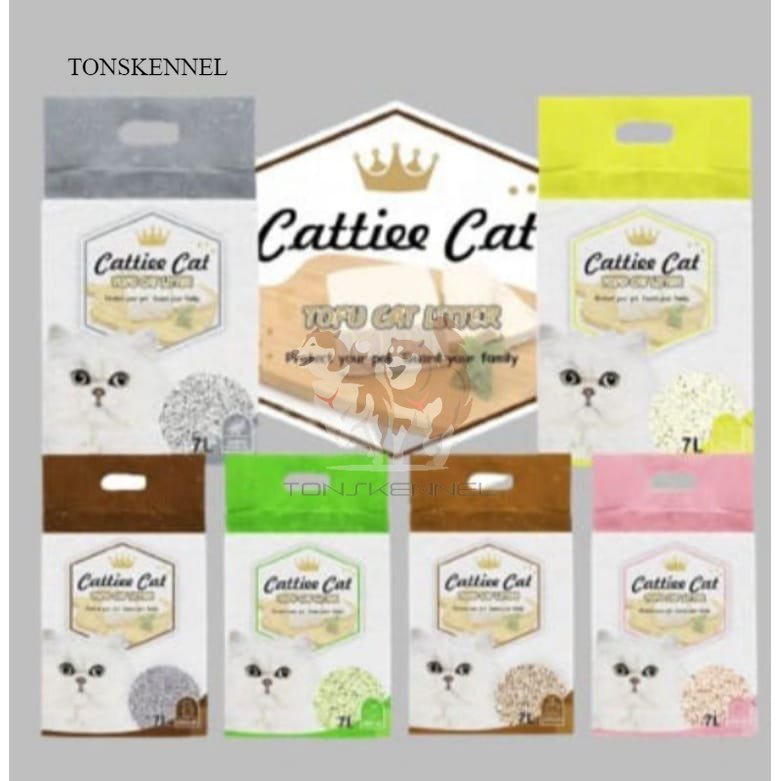 Pasir Tofu Cattie Cat Cat Litter 7 Liter Pasir tofu Kucing Gumpal Bentonite SOYA Clump 7LT 7L 7Liter Anti Debu no kit cat lifecat life cat cattie catie catiee animal and co animal&amp;co