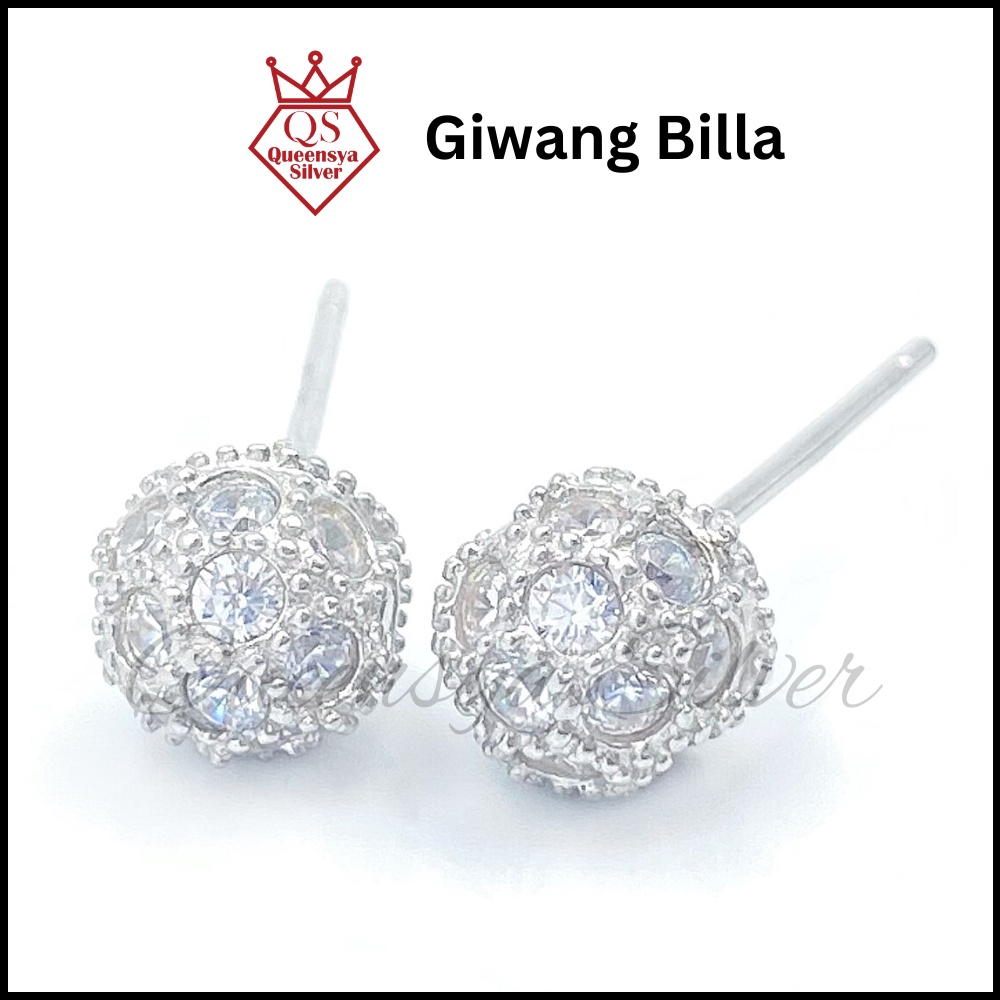 Anting Tusuk Perak | Anting Perak Asli | Giwang Perak Lapis Emas Billa Queensya Silver