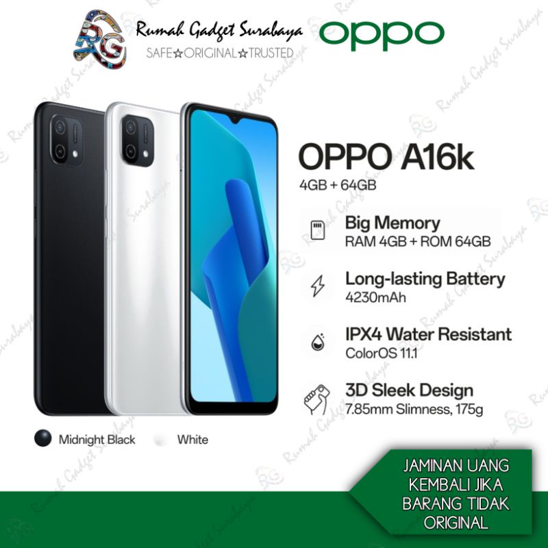 OPPO A16k Ram4/64Gb New