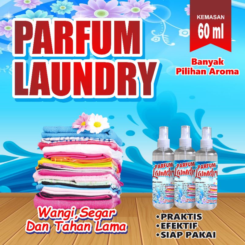 Parfum Laundry Aneka Aroma wangi segar kemasan spray 60 ml