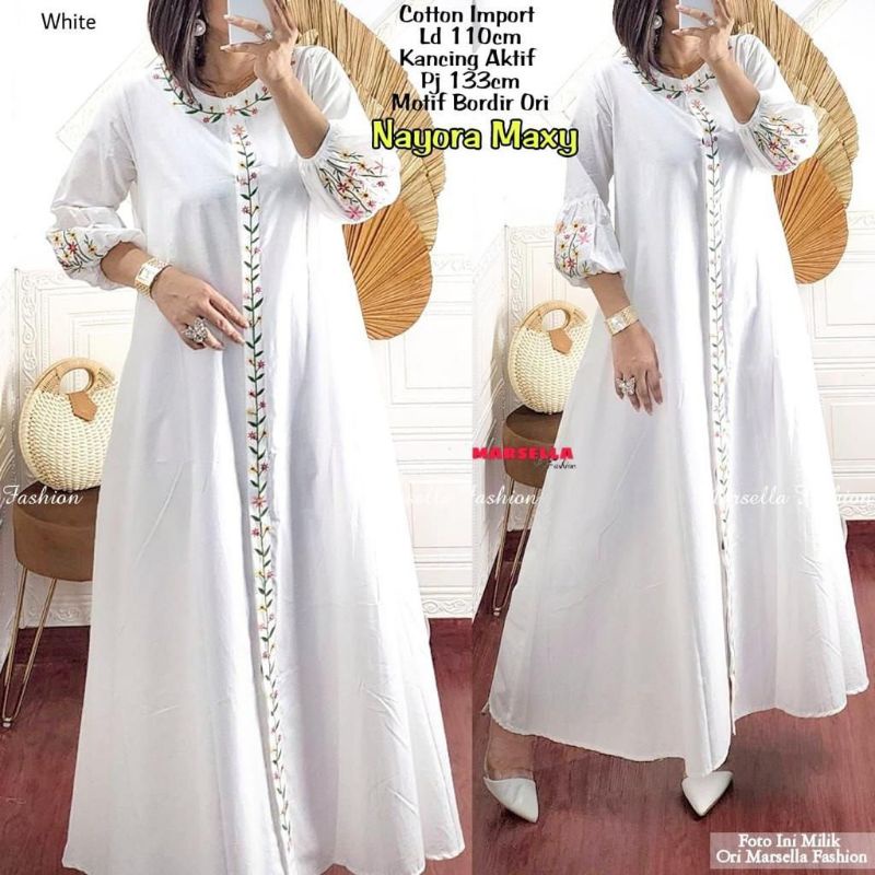 GAMIS NAYORA MAXY BORDIR ORI ( busui)arken