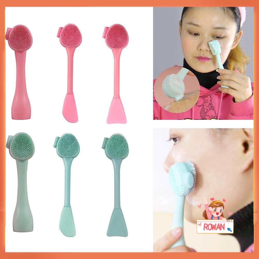 R-flower Facial Cleaning Brush Head Masker Multi Style Dua Sisi