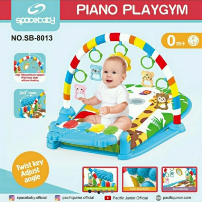 SPACEBABY PIANO PLAYGYM EDUKASI PLAYMATE BAYI kado BABY 0+m MAINAN ANAK KODE SB 8013 8017