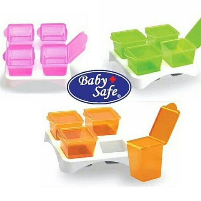 Baby safe Multifood Container AP009 Dan AP 011 / BabySafe Cubes Container MPASI Freezer pot wadah mpasi 50ml multi food container mpasi wadah