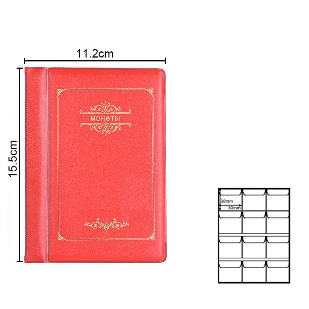 R-bunga Koin Koleksi Buku Hadiah High Quality Tempat Koin 120kantong Uang Buku Tempat Peringatan