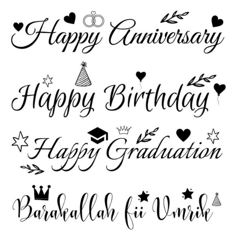 

Tambah tulisan untuk balon/acrylic