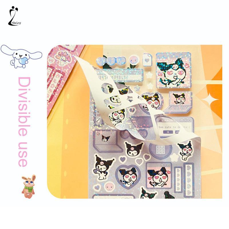 

stiker sanrio lucu kuromi steve sparkling cinnamoroll stikers jurnal toploader deco material sticker Z