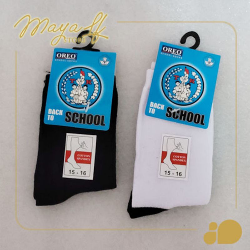 Kaos kaki anak sekolah TK SD SMP SMA /kaos kaki hitam/ putih