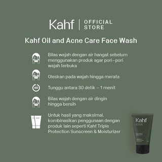 ✿ELYSABETHME✿ KAHF series perawatan wajah pria skincare men cowo sabun cuci muka cream day night