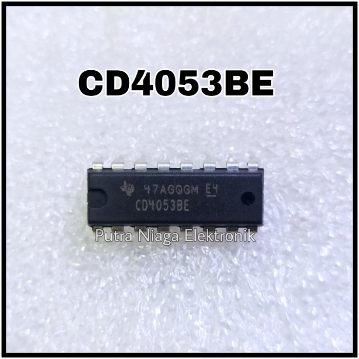 ic CD4053BE Dip 16 pin CD4053 / TC4053 / HEF4053 / HCF4053 putr4n14 Segera Dapatkan