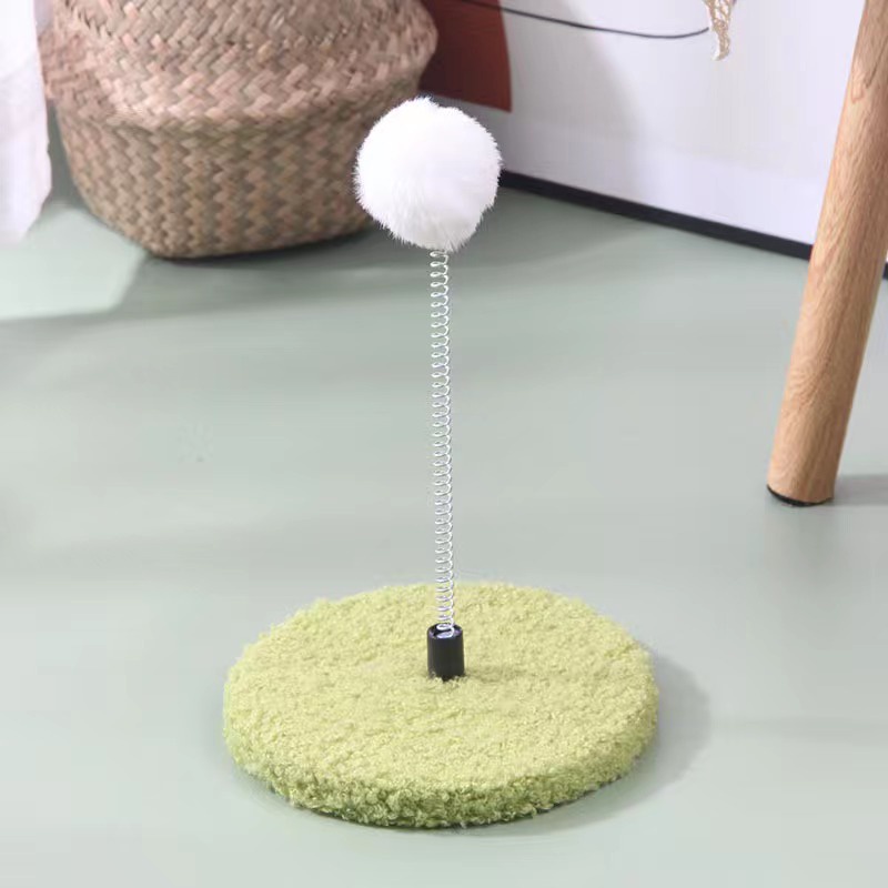 Pet' oPedia  Cat Toy Spring Ball Mainan Hewan Peliharaan Platform Lompat DIY Tiang Menggaruk Kucing