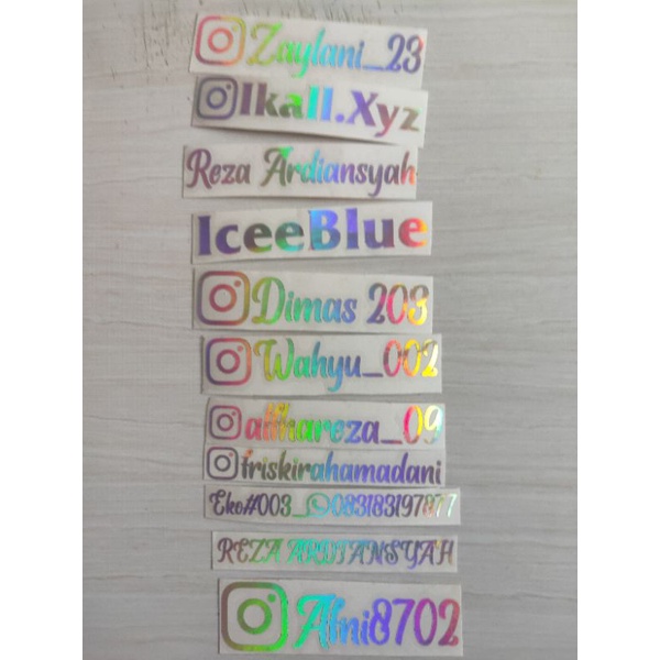 

Stiker Cutting Hologram