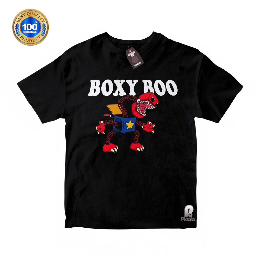 BAJU ANAK KAOS ATASAN ANAK MOTIF BOXY BOO UNISEX Bahan COTTUN (FREE NAMA)