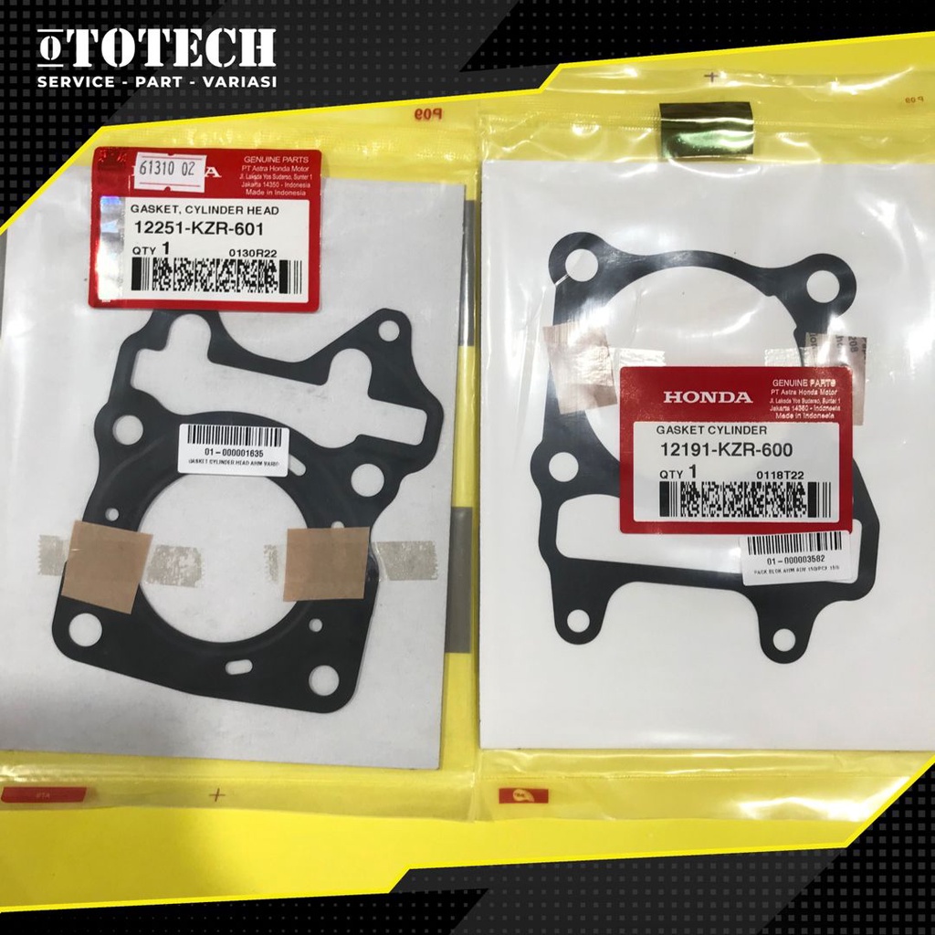 KZR-600 KZR-601 GASKET CYLINDER HEAD GASKET CYLINDER BLOCK VARIO 125 ORI AHM