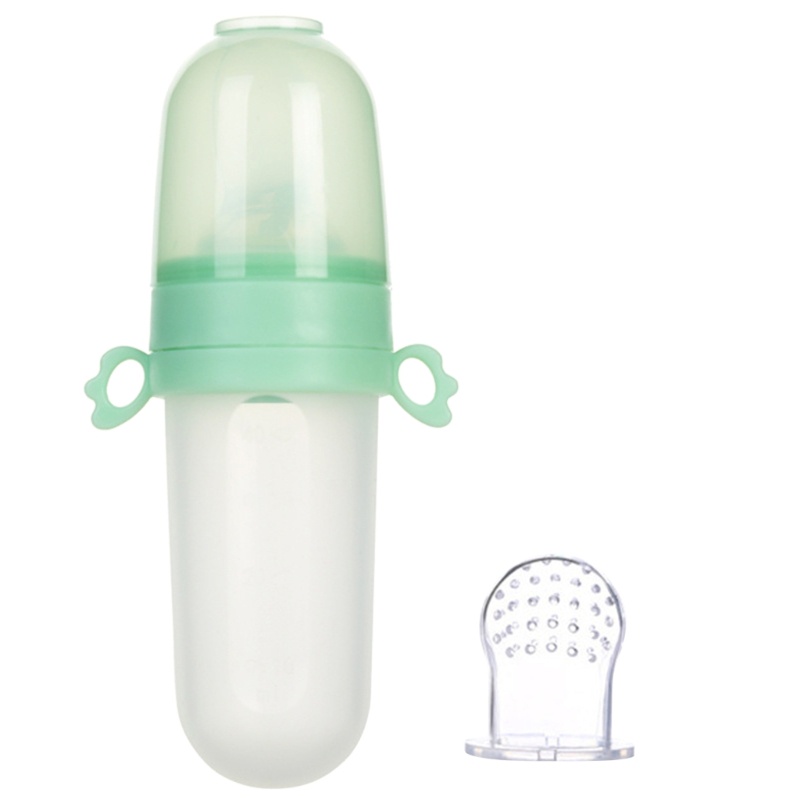 Mary Silikon Rice Cereal Feeding Squeeze Bottle Spoon Feeder Tempat Makan Anak Newborn