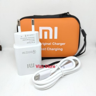 Charger Xiaomi Fast Charging 2A Kabel Micro - Tipe C Plus Dompet Charger