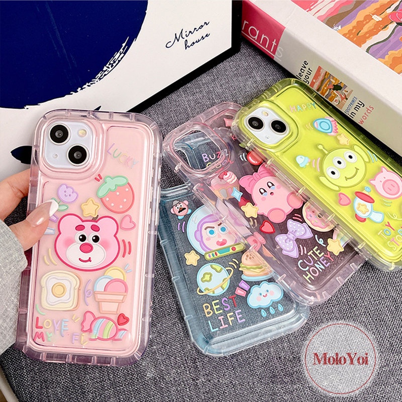 Soft Case TPU Transparan Motif Kartun Toy Story Untuk iPhone 11 14 13 12 Pro MAX XR 7plus 7 8 6 6S Plus X XS MAX