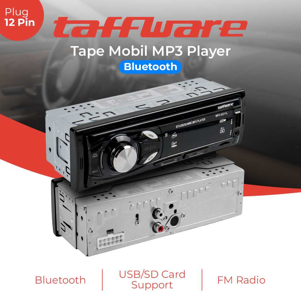 Taffware Tape Mobil MP3 Player Bluetooth Wireless - MP3-S211L