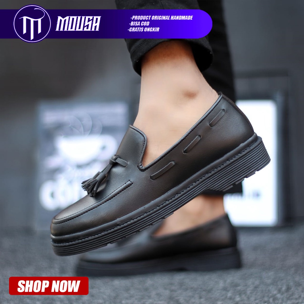 Sepatu Formal Pantofel Docmart Low Boots Kerja Pria Mousa Kurapika