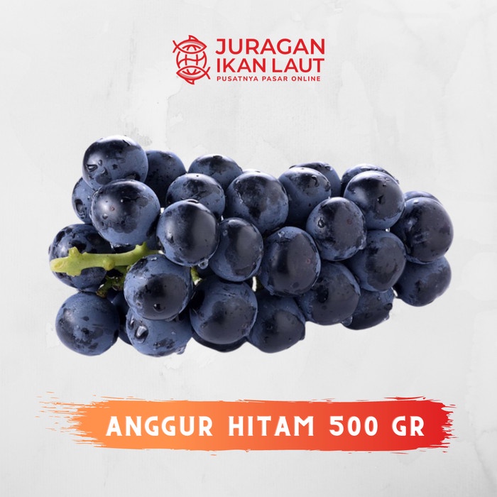 

Buah Anggur Hitam Segar Berkualitas - 500 Gram