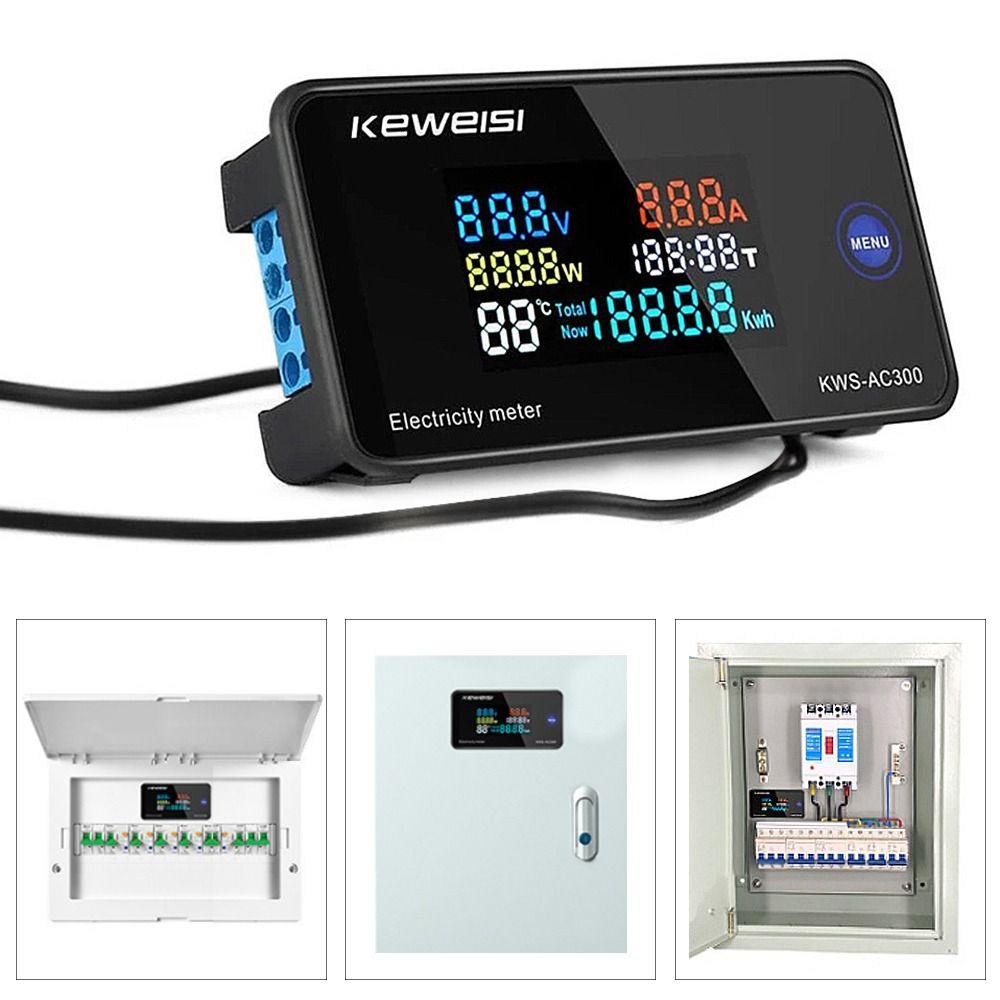 Top Digital AC Voltmeter Professional 0-100A Voltage Tester Daya Arus Energy Ammeter