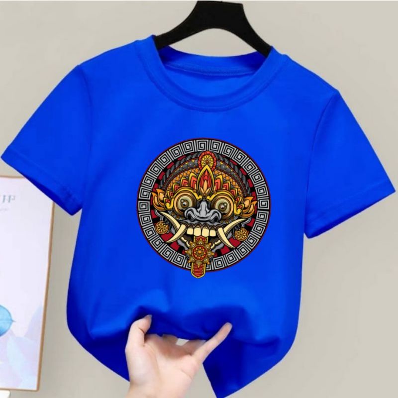 Baju Kaos Anak Laki Barong Atasan Anak Cowok usia 2 sampai 10 tahun Kaos Distro Anak