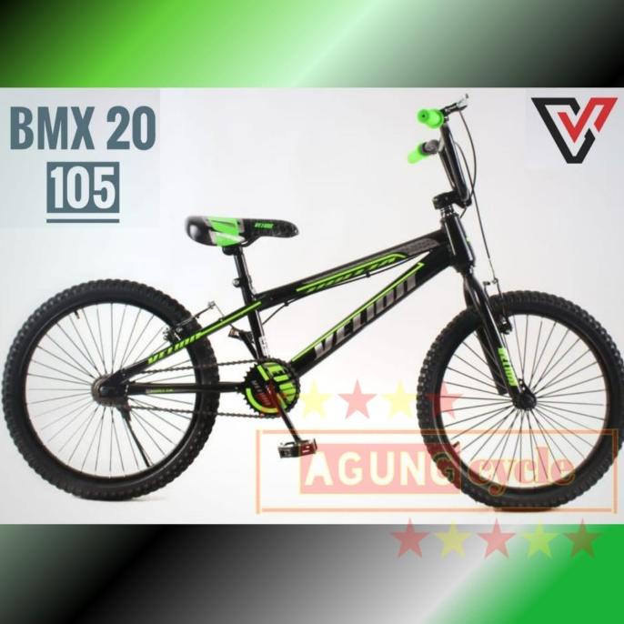 Sepeda Bmx 20 Velion Frame Besi Spoke Motor Ban Jumbo 2.40 Anak Cowo #Original