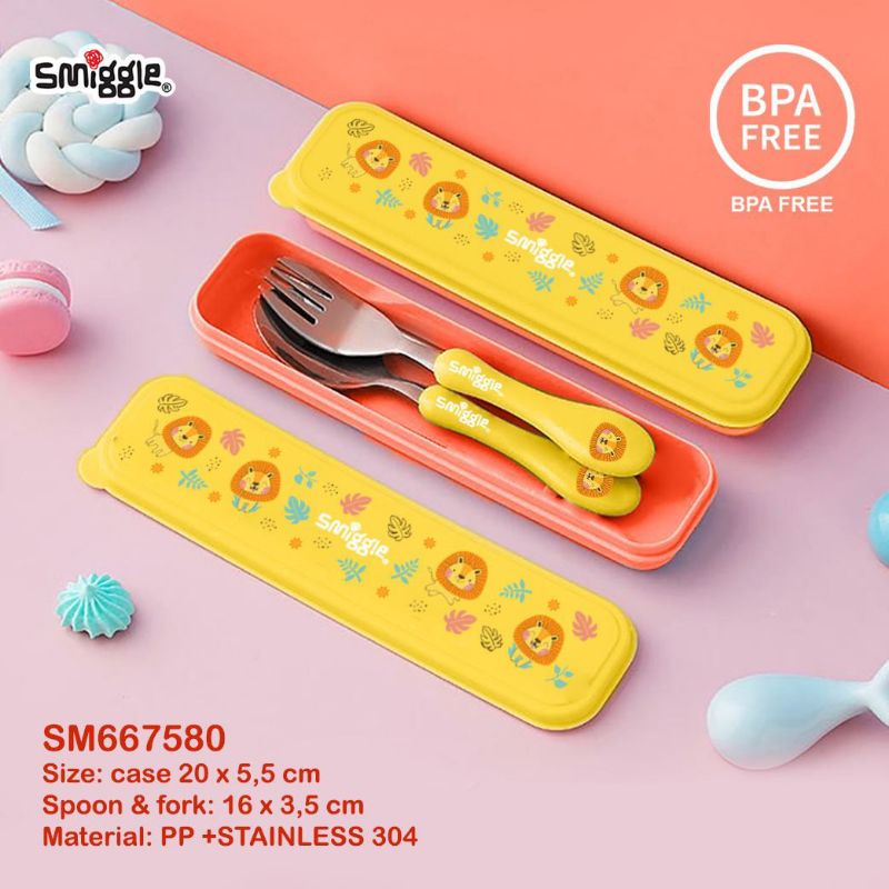 sendok garpu stainless smiggle/smiggle spoon fork
