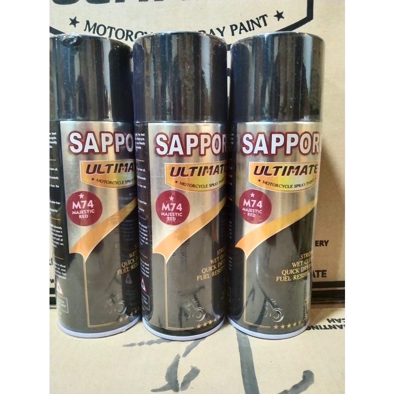 cat spray pilok pilox cat semprot sapporo ultimate saporo M73 metallic black hitam metalik metalic hitam glossy gliter 400ml