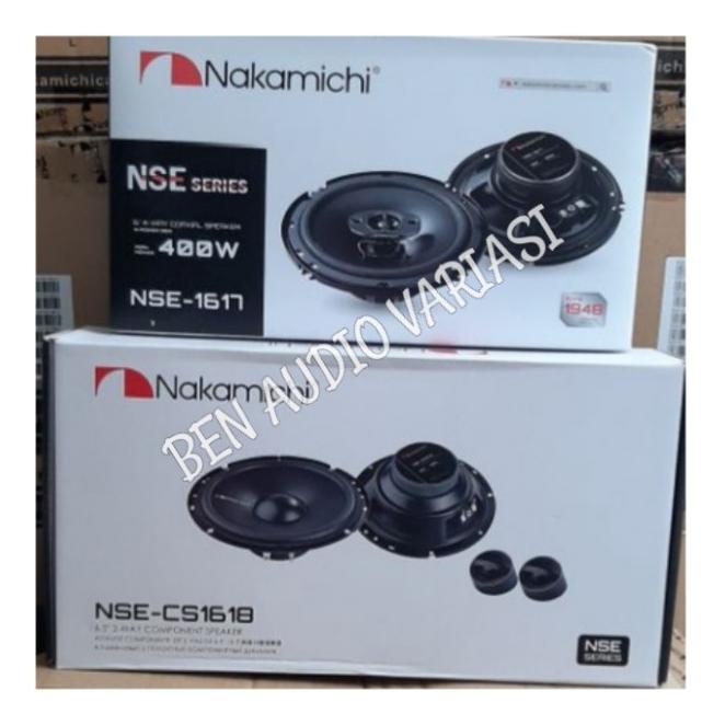 Paket Audio Mobil Nakamichi Coaxial Nse-1617 Dan Split Nse-Cs1618