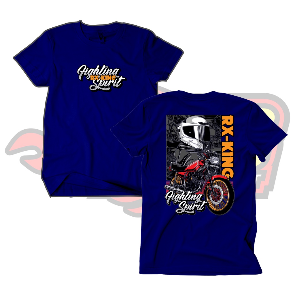 Baju Kaos Distro RX King Fighting Spirit Katun Combed