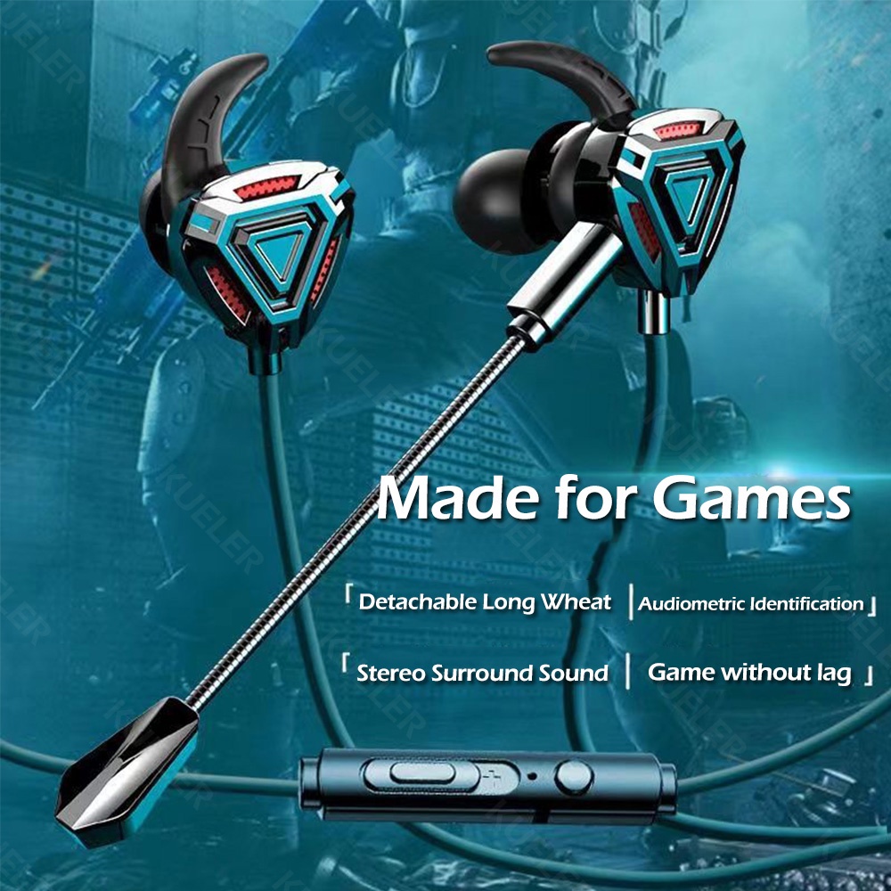 Headset Gaming Kabel Dengan Microphon Headset Gaming In-Ear Surround Dengan Kabel Kontrol