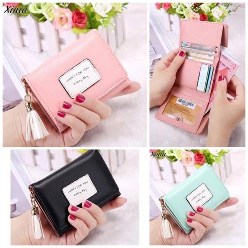 MJS 069 - Wallet / Dompet Wanita Lipat Mini fashion korea tassel