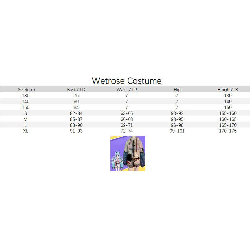 【Wetrose】Ready Stock Hololive Vtuber Kobo Kanaeru Rain Shaman Cosplay Costume Cos Clothes Baju Set Wanita Anak Anak