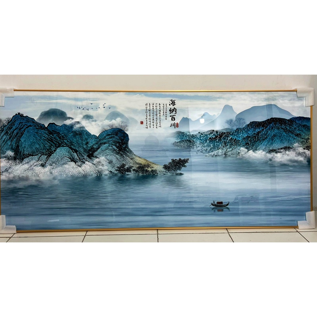 lukisan porcelain 5D lukisan diamond lukisan pemandangan alam 5d pajangan rumah