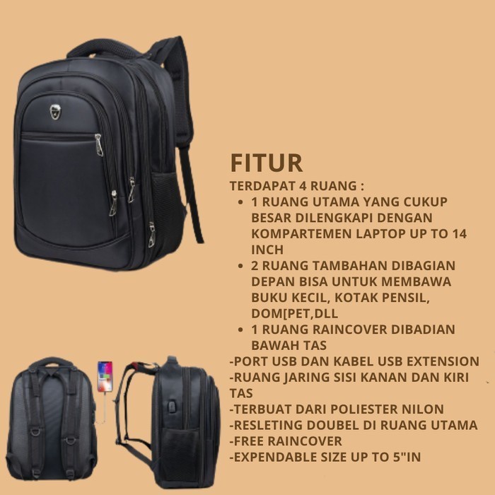 Terbaik Tas Ransel Rangsel Tas Punggung Backpack Pria Polo Original Import Ori