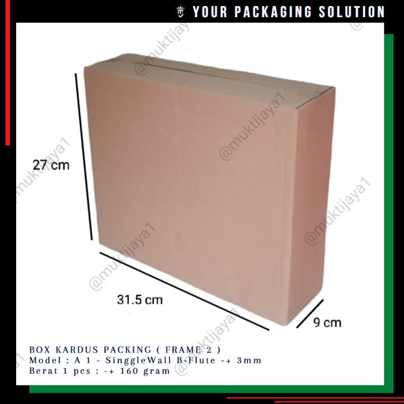 

BOX FRAME 2 • 31.5x9x27cm • Kotak/ Kardus BK