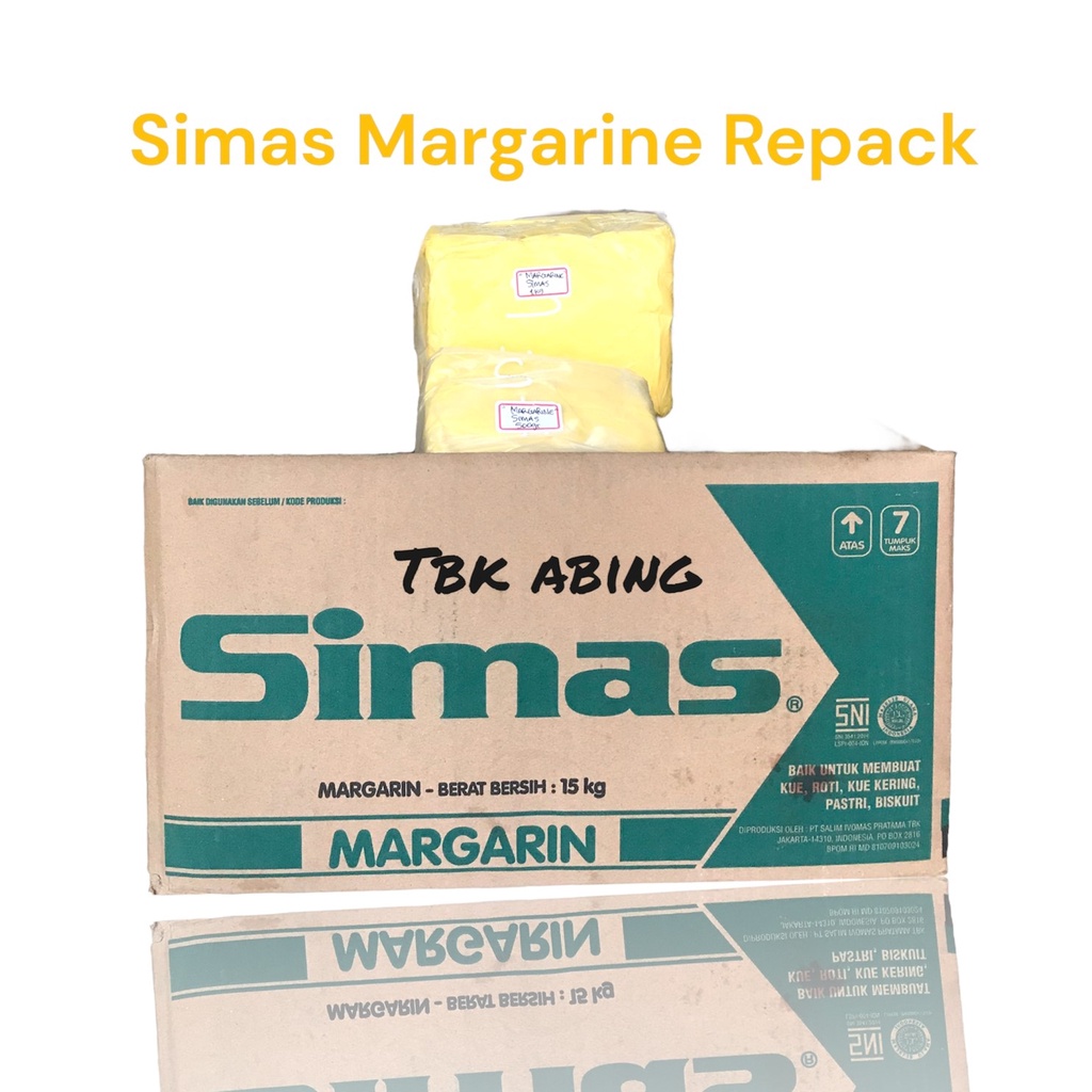 

SIMAS MARGARINE 500gr,1kg (REPACK) Mentega Kiloan Simas