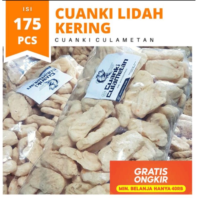 

Cuanki lidah kering kemasan 175 pcs