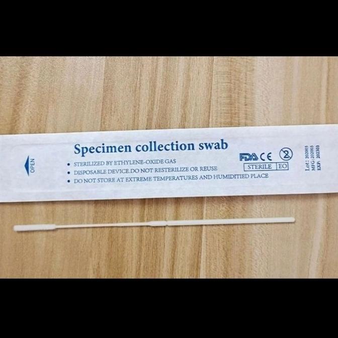 Flocked Swab Dacron Nasofaring Ezmedlab isi 100