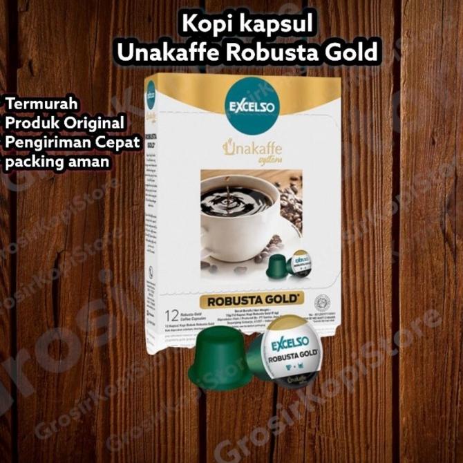 

[BISA COD] kopi kapsul excelso unakaffe Robusta gold