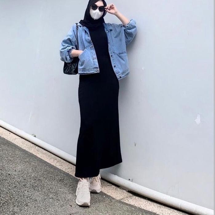 ¥ inner span long dress / Sari inner long dress / sira inner / long dress lengan panjang / putungan 