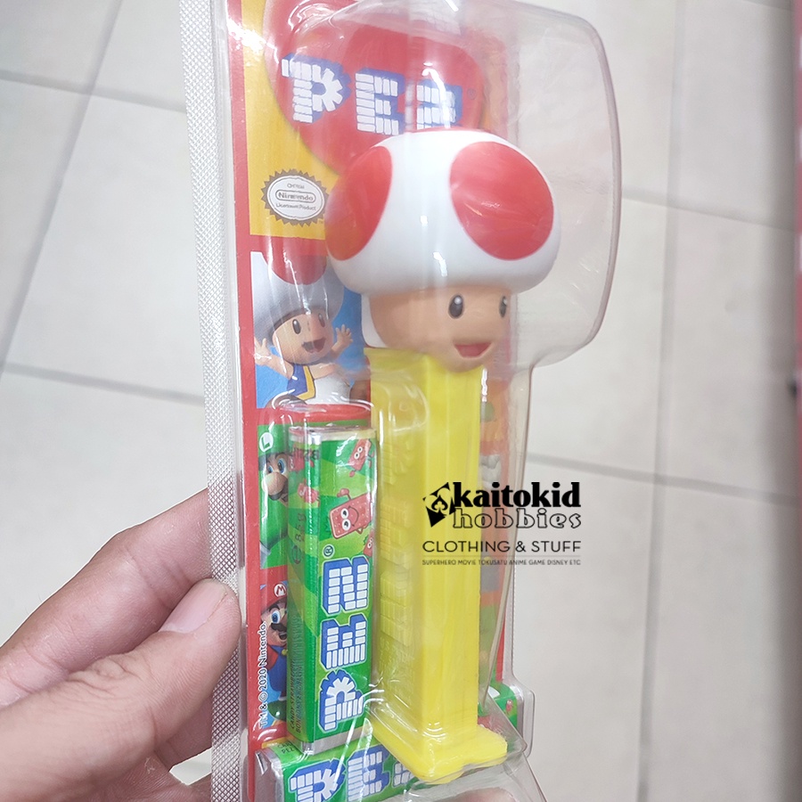 

PEZ MARIO BROS JAMUR Candy Dispenser Perman Unik Lucu dari Alfamidi Alfamart Indomaret