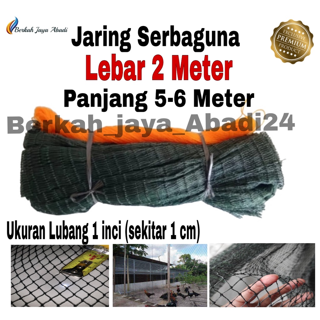 Jaring Ayam Lubang 1 cm Lebar 2 Meter / Jaring Pagar Ayam / Jaring Burung / Jaring Kandang Ayam