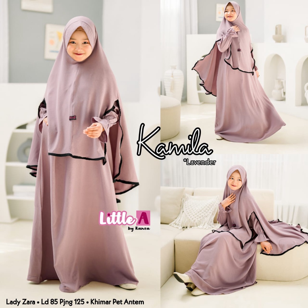 Kamila Gamis Muslim Syari Anak Kids Original Produk By Little A