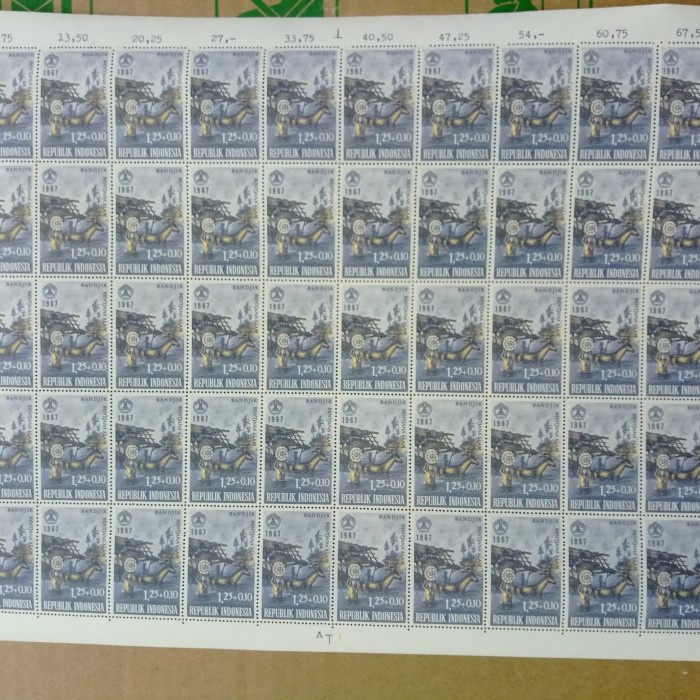 

✨NEW✨ - fullsheet perangko bencana alam Rp1.25 1967